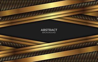 abstracte luxe zwarte en gouden stijl vector