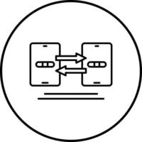 gegevens synchronisatie vector icoon