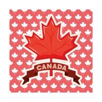 esdoornblad en canada symbool ontwerp vector