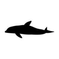 nautische dolfijn. zee onderwater- dier. vector illustratie