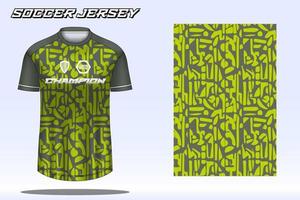 voetbal Jersey sport t-shirt ontwerp mockup voor Amerikaans voetbal club vector