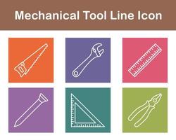 mechanisch gereedschap vector icoon reeks