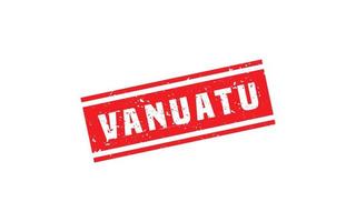 vanuatu postzegel rubber met grunge stijl Aan wit achtergrond vector