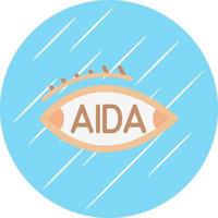 aida vector icoon ontwerp