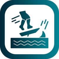 skimboarden vector icoon ontwerp