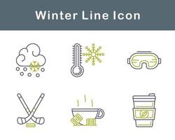 winter vector icoon reeks