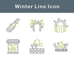 winter vector icoon reeks