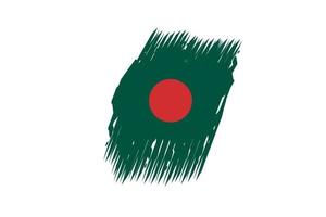 Bangladesh vlag ontwerp illustratie, icoon vlag ontwerp met elegant concept vector