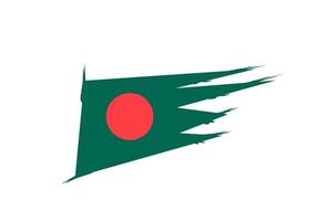 Bangladesh vlag ontwerp illustratie, icoon vlag ontwerp met elegant concept vector