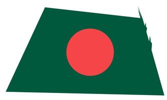 Bangladesh vlag ontwerp illustratie, icoon vlag ontwerp met elegant concept vector