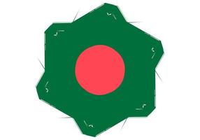 Bangladesh vlag ontwerp illustratie, icoon vlag ontwerp met elegant concept vector