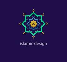 Arabisch stijl vector logo ontwerp sjabloon. abstract Islamitisch symbool. meetkundig uniek vormen. modern kleur overgangen. religie en cultuur ontwerp logo sjabloon. vector.