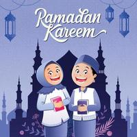 Ramadan kareem Islamitisch achtergrond vector. gelukkig Islamitisch nieuw hijri jaar. grafisch ontwerp voor de decoratie van geschenk certificaten, banners en folder. vector