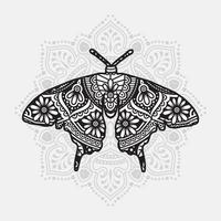 insecten mandala. vintage decoratieve elementen. oosters patroon, vectorillustratie. vector