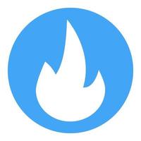 blauw gas- icoon, vlam propaan logo, brander macht oven verbranding vector