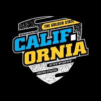 Californië typografie kleding ontwerp vector