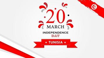 Tunesië onafhankelijkheid dag viering achtergrond. vector ontwerp.