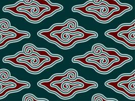naadloos batik patroon nep mega herstellen, oorspronkelijk van cirebon Indonesië. tekening stijl. batik Indonesië. vector