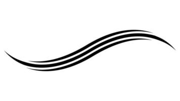 kromme lijn strip kolken Golf, vorm ontwerp, kromme lijn energie vector