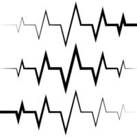 sinus Golf icoon hart tarief pulse icoon geneeskunde logo, vector hartslag hart tarief icoon, audio geluid radio Golf amplitude stekels