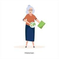 senior historicus avatar vector