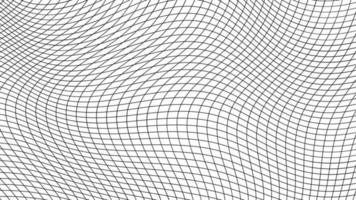 patroon dynamisch rooster, dun rooster kromme, meetkundig buigen golvend lijnen vector