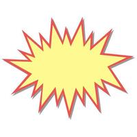 flash starburst sterren in tekenfilm stijl, toespraak bubbel icoon voorraad illustratie vector