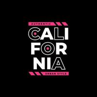 Californië typografie belettering ontwerp vector