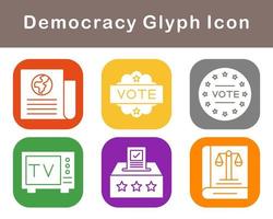 democratie vector icoon reeks