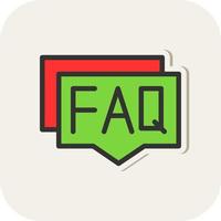 FAQ vector icoon ontwerp