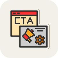 cta vector icoon ontwerp