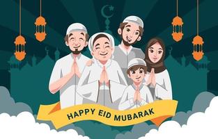 eid mubarak achtergrond vector