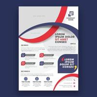 bedrijf brochure, sjabloon of folder ontwerp met ruimte voor afbeelding. vector