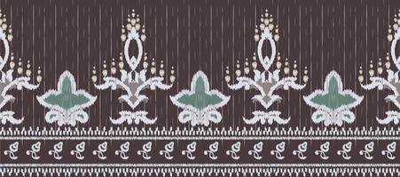 Afrikaanse ikat paisley borduurwerk. batik textiel ikat diamant naadloos patroon digitaal vector ontwerp voor afdrukken Saree kurti Borneo kleding stof grens ikkat dupatta