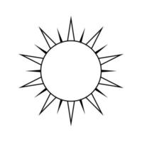 boho hemel- zon icoon logo. gemakkelijk modern abstract ontwerp voor Sjablonen, afdrukken, web, sociaal media berichten vector