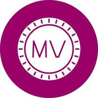 Maldiven wijzerplaat code vector icoon