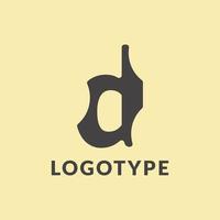 logo ontwerp sjabloon, met een combinatie van brieven d perfect voor uw bedrijf of bedrijf vector