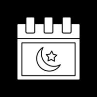 Islamitisch kalender vector icoon ontwerp