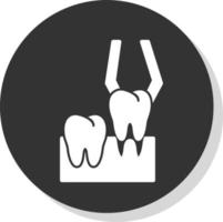 tanden extractie vector icoon ontwerp