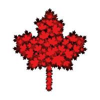 esdoornblad van het ontwerp van Canada vector