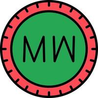 Malawi wijzerplaat code vector icoon