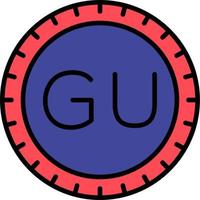 guam wijzerplaat code vector icoon