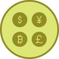 valuta symbolen vector icoon