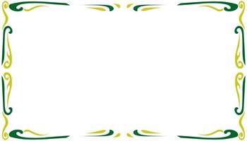 abstract achtergrond met gemakkelijk wijnoogst groen en geel structuur kader grens vector