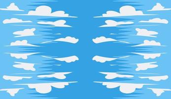 blauw lucht wit wolken illustratie achtergrond vector