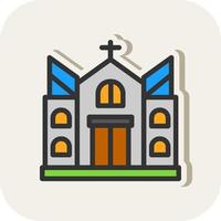 kerk vector icoon ontwerp