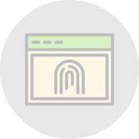 biometrisch vector icoon ontwerp
