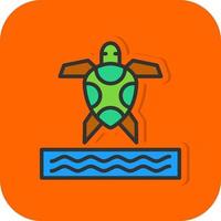 zee schildpad vector icoon ontwerp