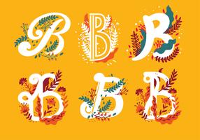 Letter B Typografie Vector