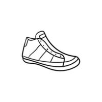 Mens sport schoenen lijn kunst illustratie ontwerp vector